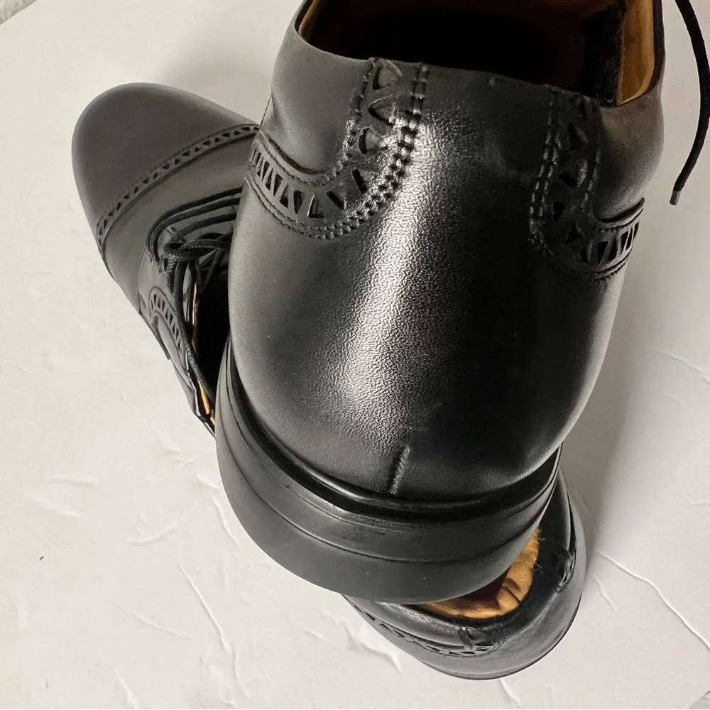NWNT Thomas‎ & Vine men’s Wide Width Kendrick Cap Toe Dress shoe, 13 W, BlacK